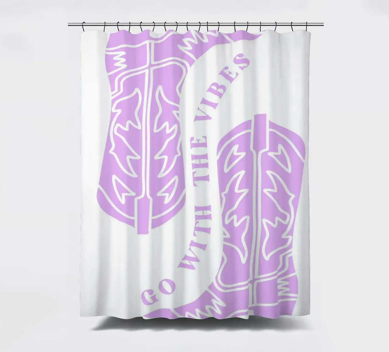 Déjate llevar, botas vaqueras cortina de baño de pdigitalprints
