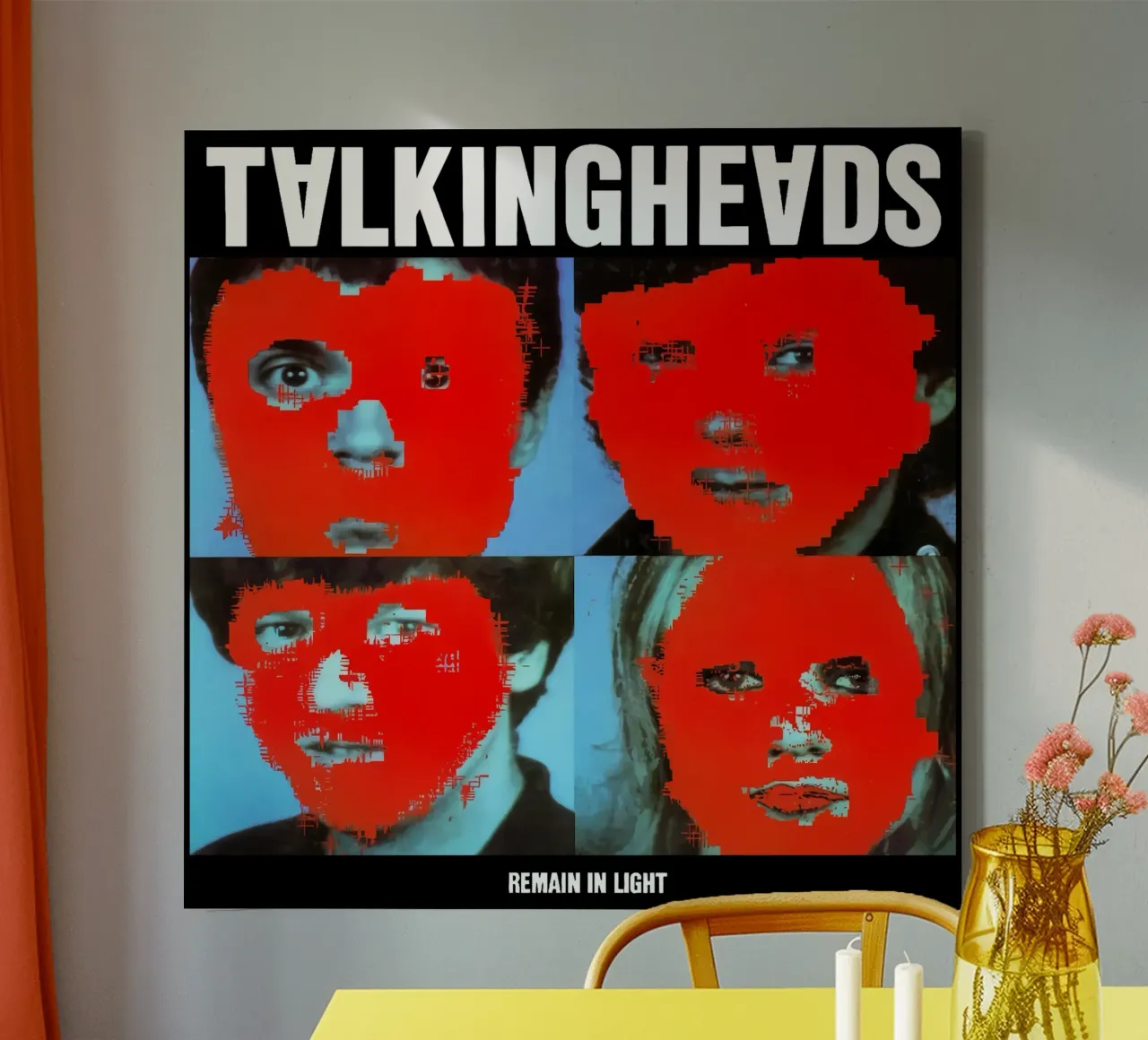 I Talking Heads restano in luce tela con Cornice a cassetta da Jason Lavelle