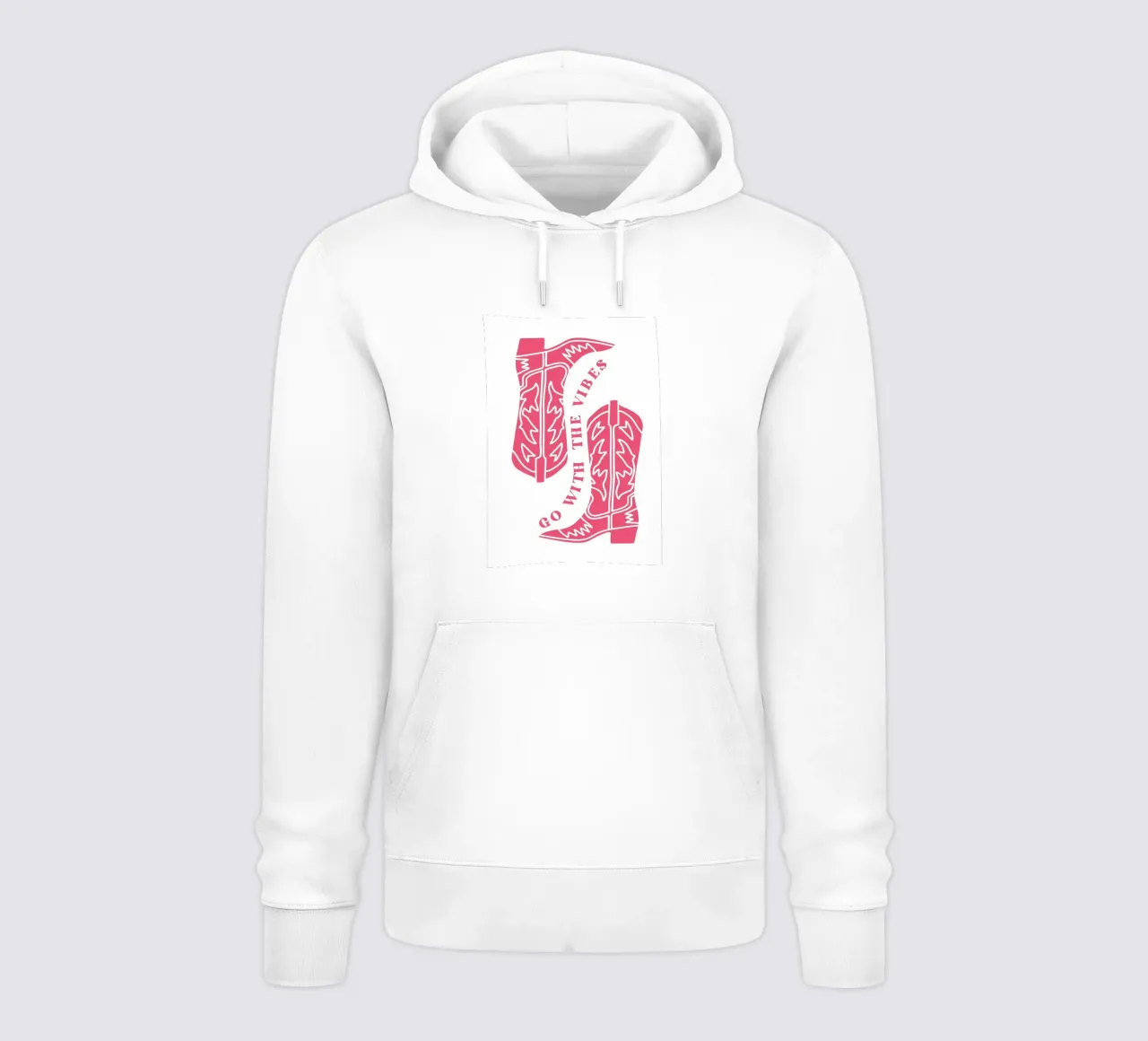 Déjate llevar, botas vaqueras sudadera con capucha de pdigitalprints