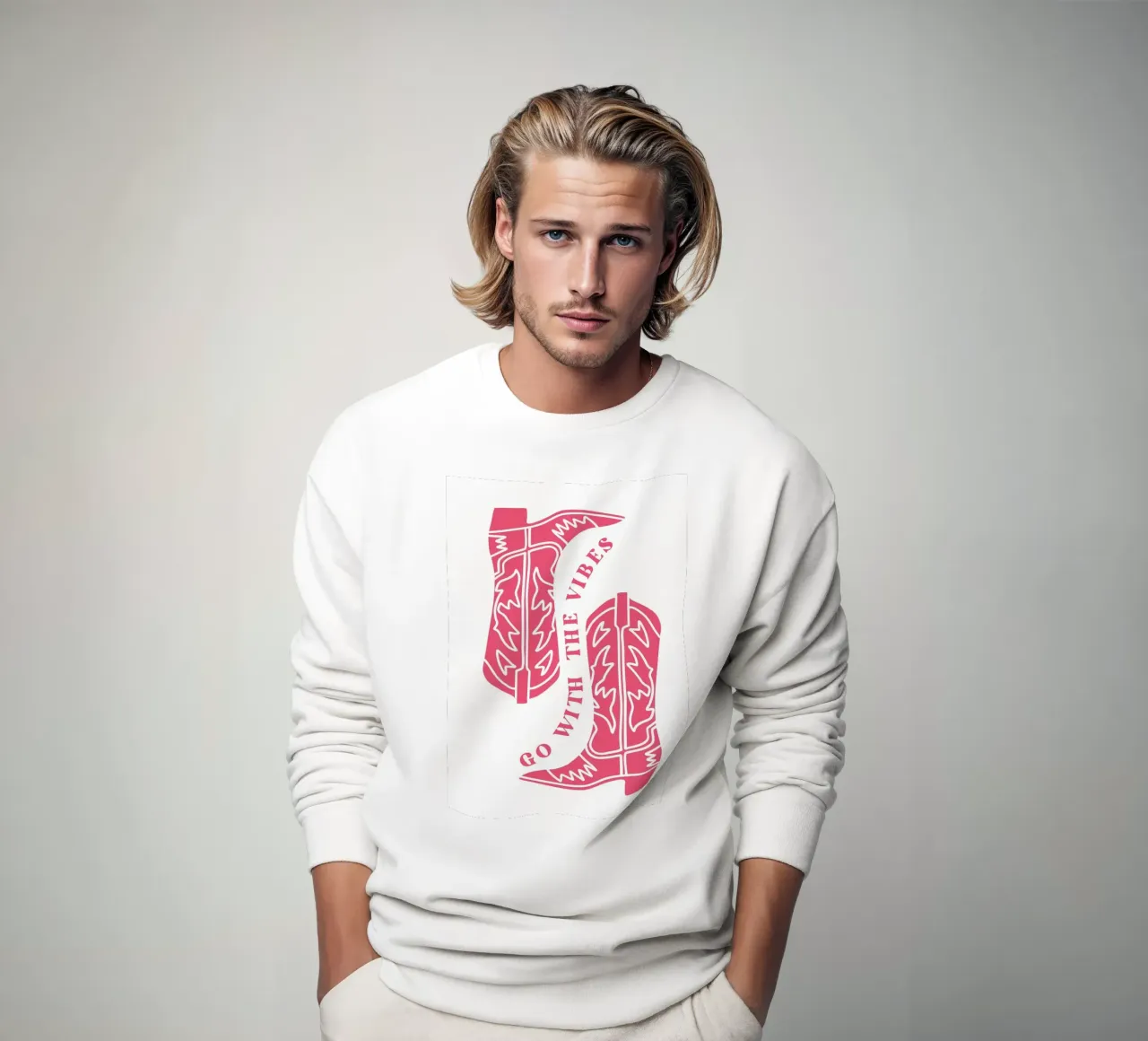 Déjate llevar, botas vaqueras sudadera de pdigitalprints