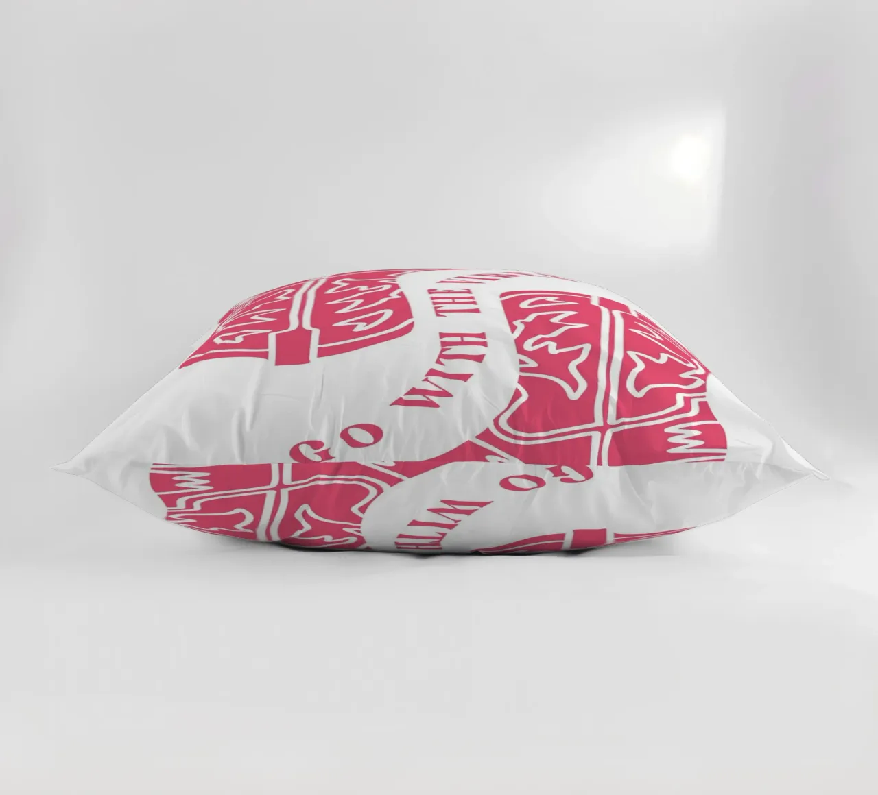 Go with the vibes, cowboy boots decorative cushion by pdigitalprints