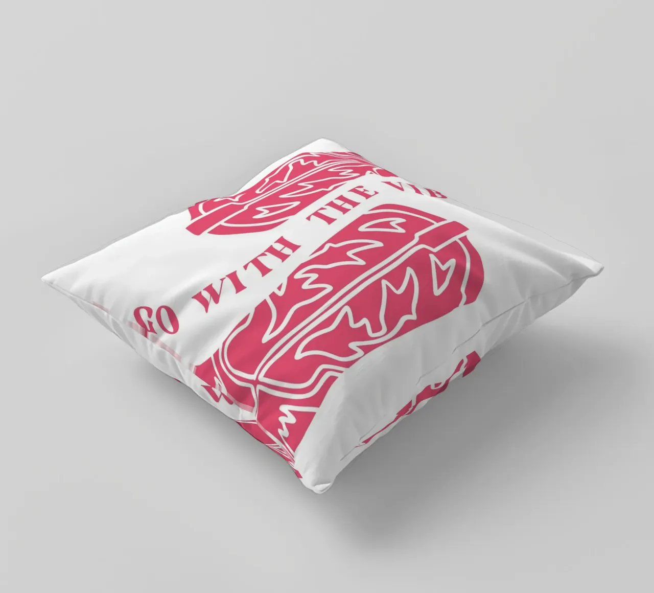 Go with the vibes, cowboy boots decorative cushion by pdigitalprints