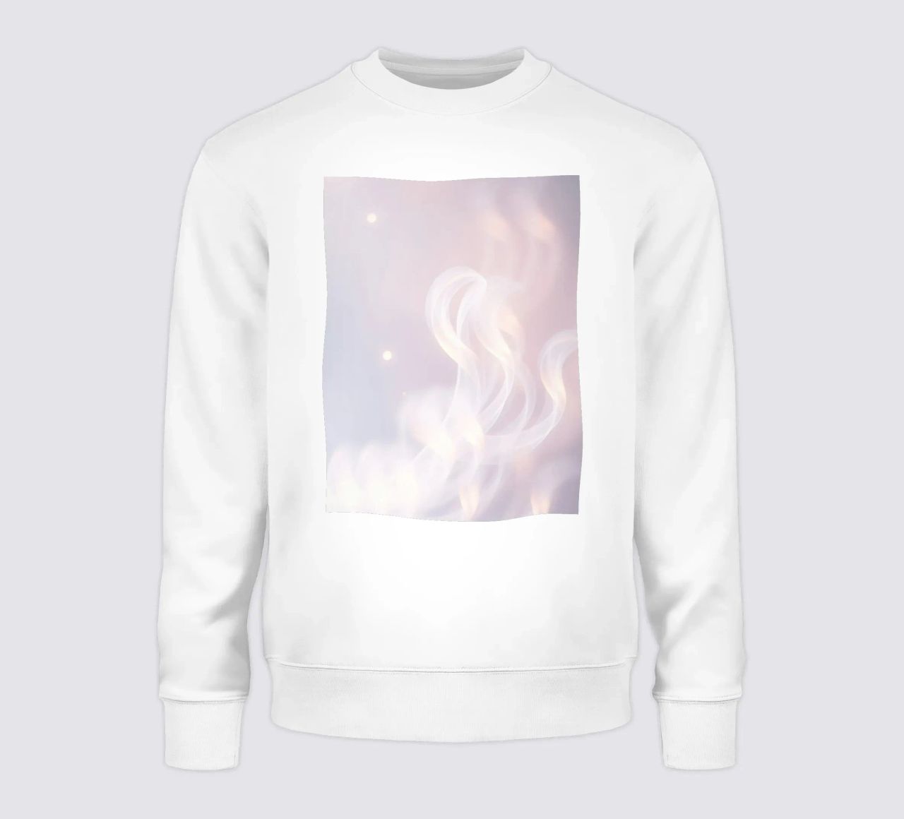 Soft abstract background with wispy textures gentle color sweatshirt by DesignDoodle