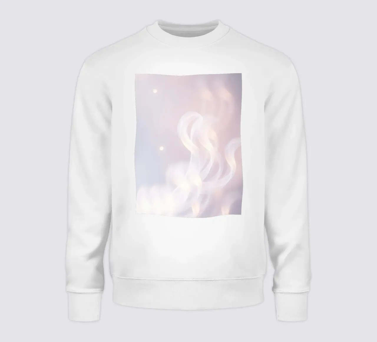 Soft abstract background with wispy textures gentle color sweatshirt by DesignDoodle