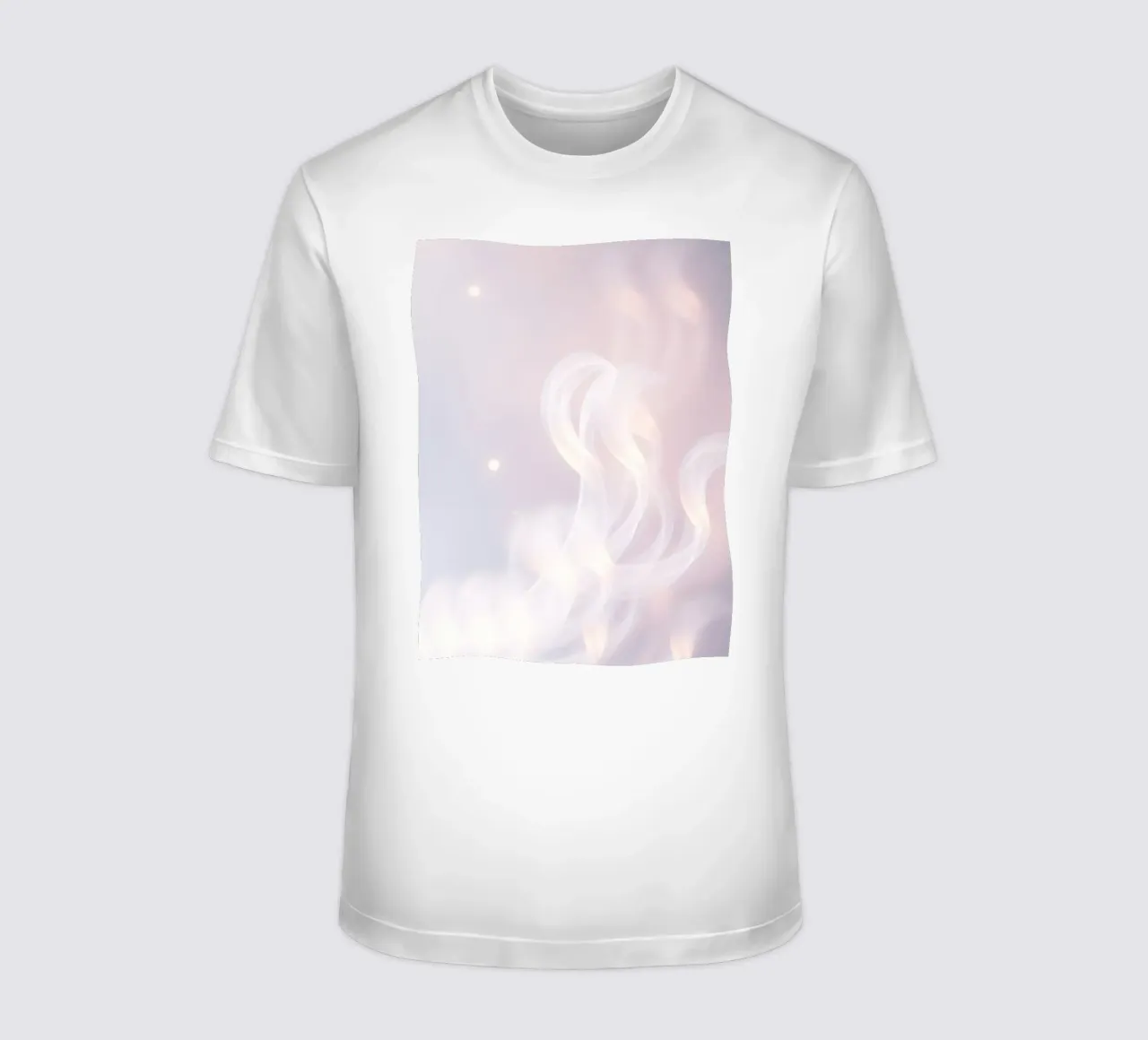Soft abstract background with wispy textures gentle color t-shirt by DesignDoodle