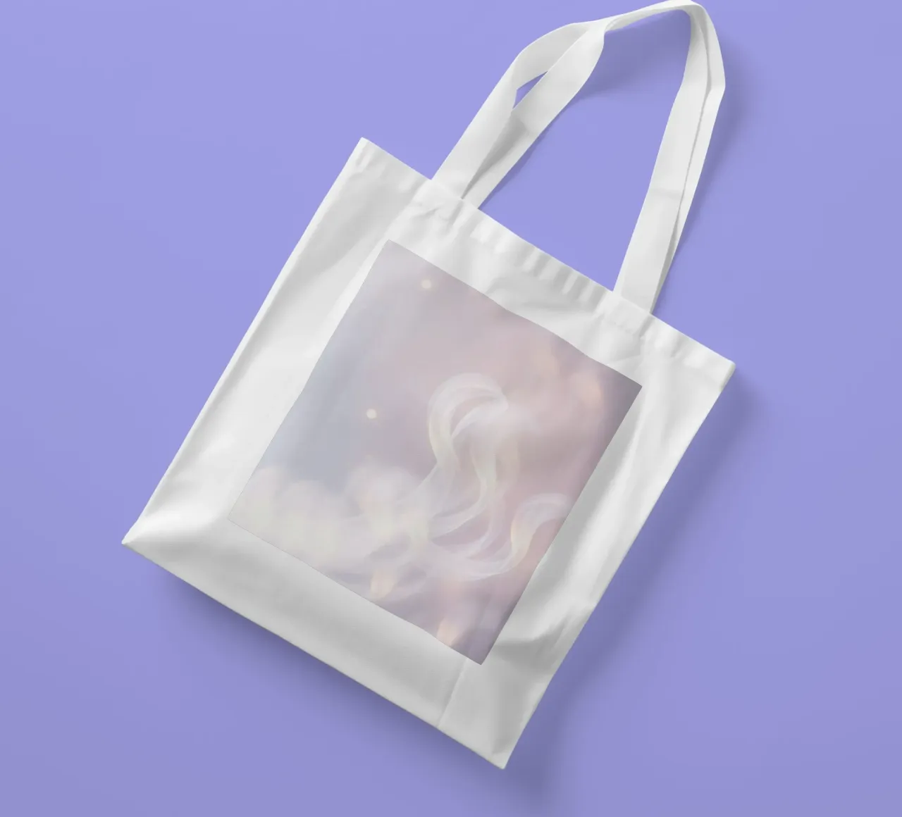 Soft abstract background with wispy textures gentle color tote bag by DesignDoodle