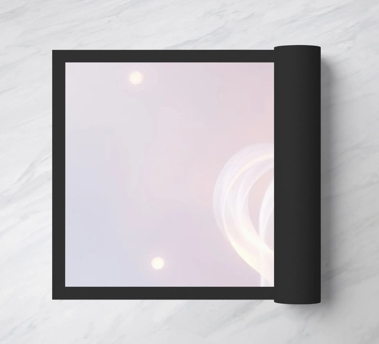 Soft abstract background with wispy textures gentle color doormat by DesignDoodle