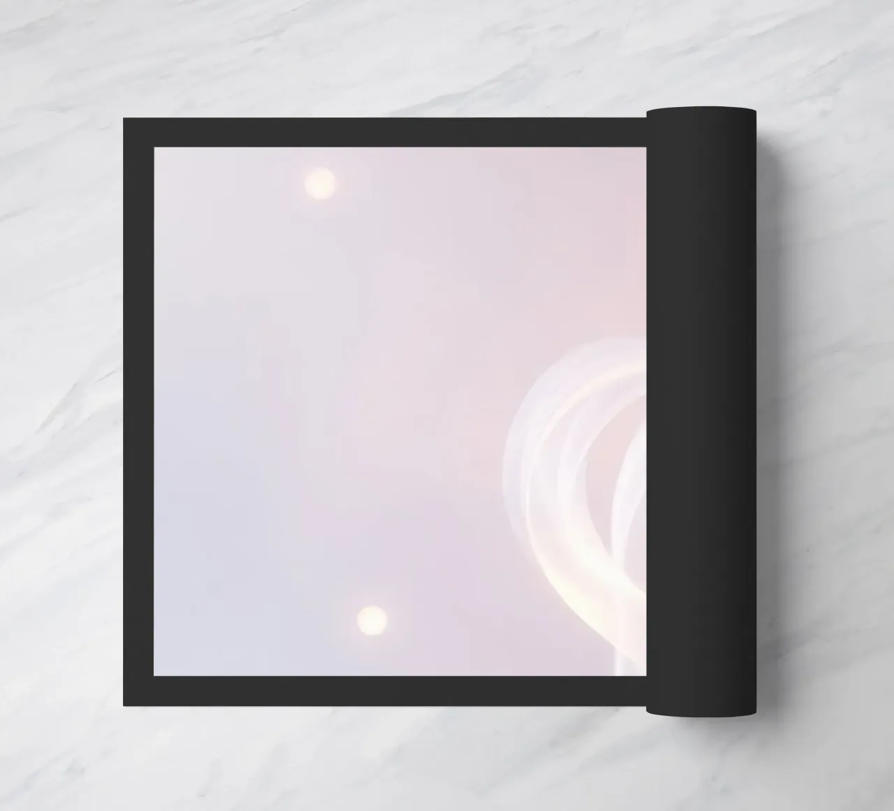 Soft abstract background with wispy textures gentle color doormat by DesignDoodle