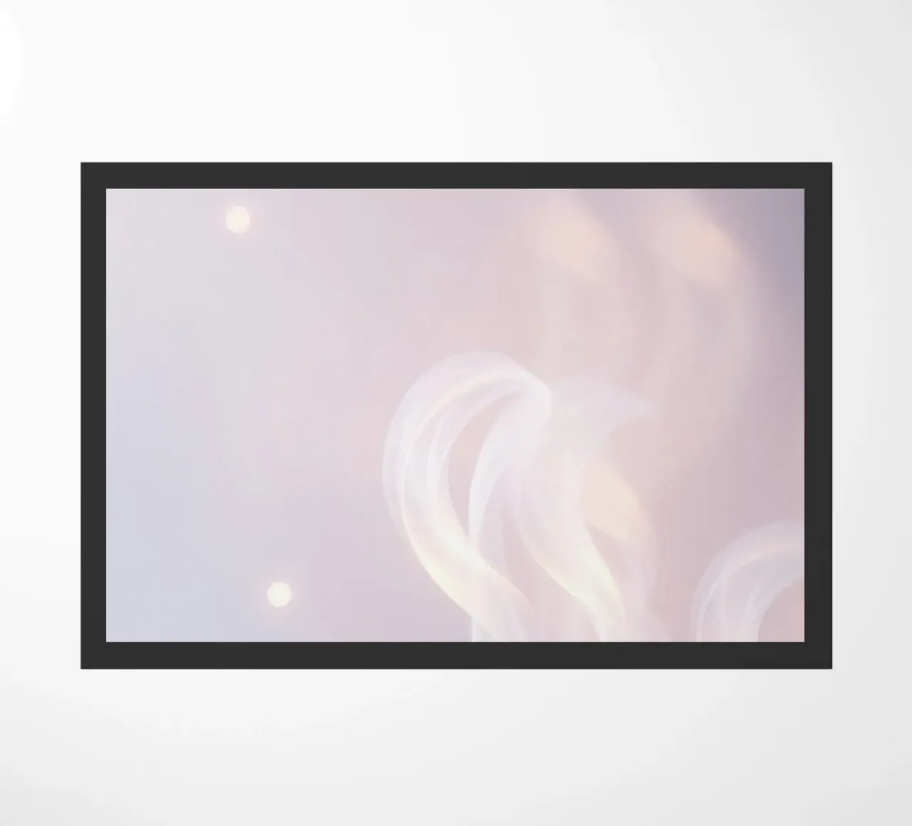 Soft abstract background with wispy textures gentle color doormat by DesignDoodle