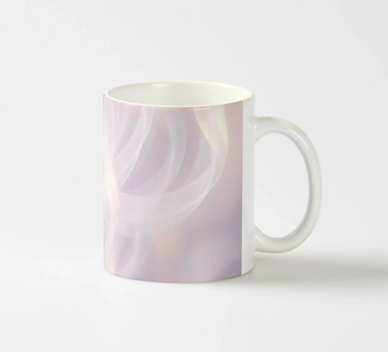 Soft abstract background with wispy textures gentle color ceramic mug by DesignDoodle