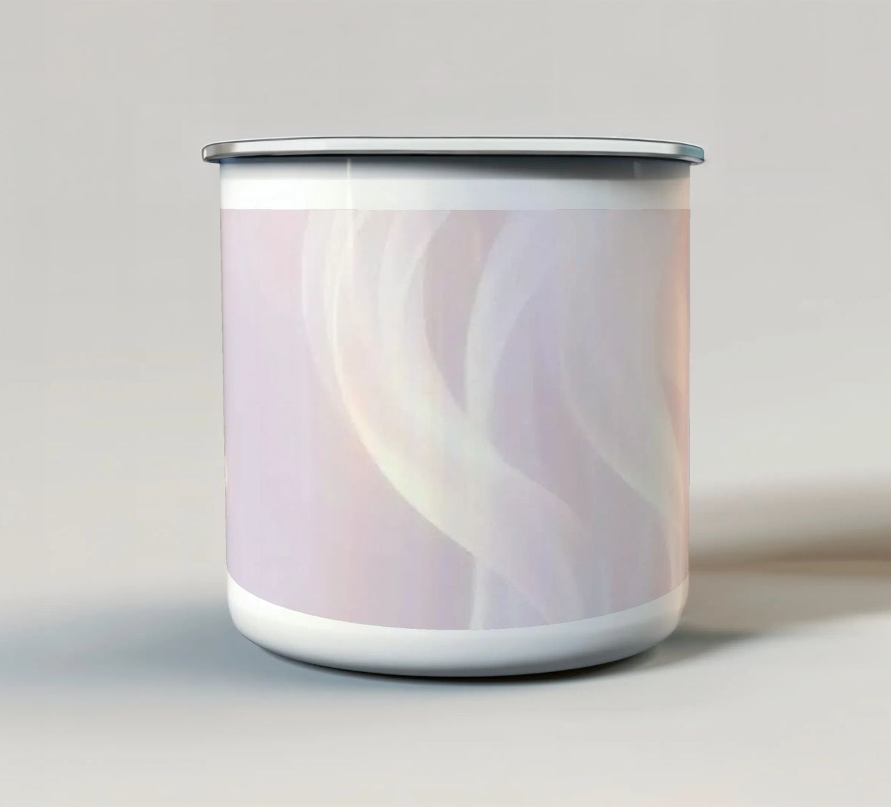 Soft abstract background with wispy textures gentle color enamel mug by DesignDoodle