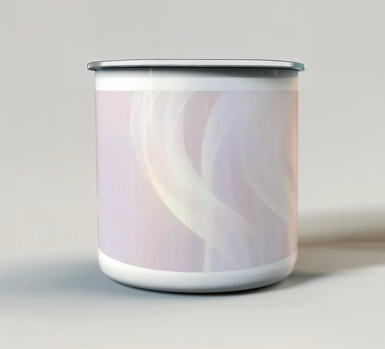 Zachte abstracte achtergrond met piekerige texturen zachte kleur emaille mok van DesignDoodle