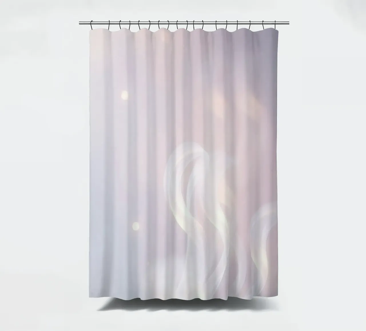 Fond abstrait doux avec des textures vaporeuses et des couleurs douces rideau de douche de DesignDoodle