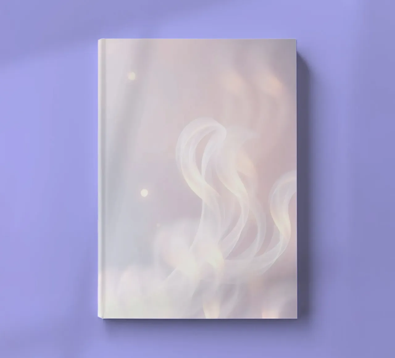 Soft abstract background with wispy textures gentle color notebook by DesignDoodle