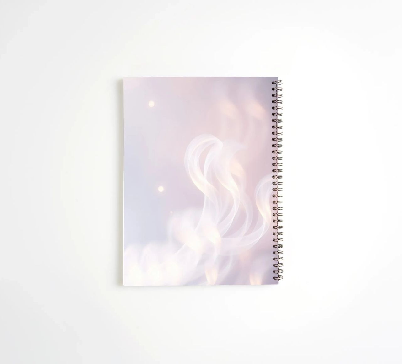 Soft abstract background with wispy textures gentle color spiral notebook by DesignDoodle