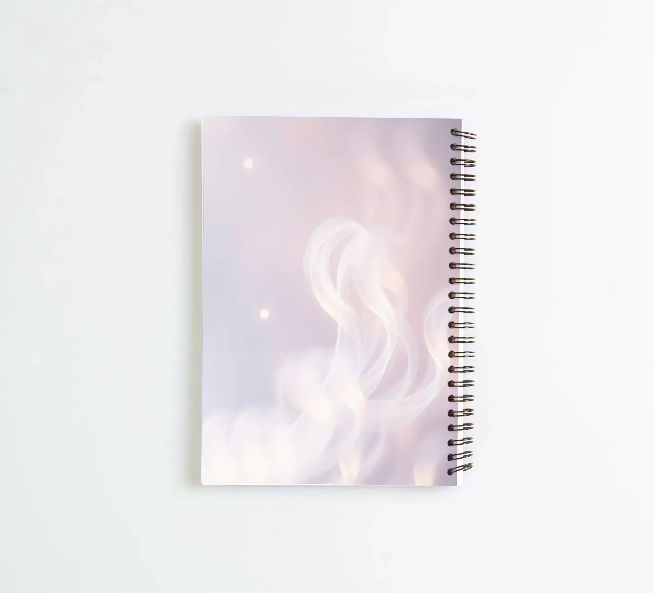 Soft abstract background with wispy textures gentle color spiral notebook by DesignDoodle