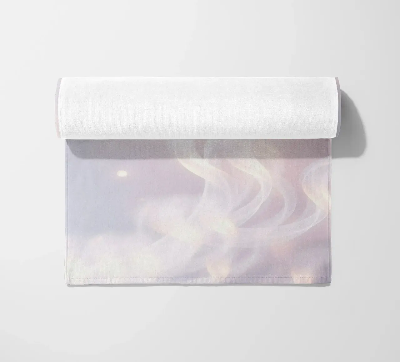 Soft abstract background with wispy textures gentle color beach towel by DesignDoodle