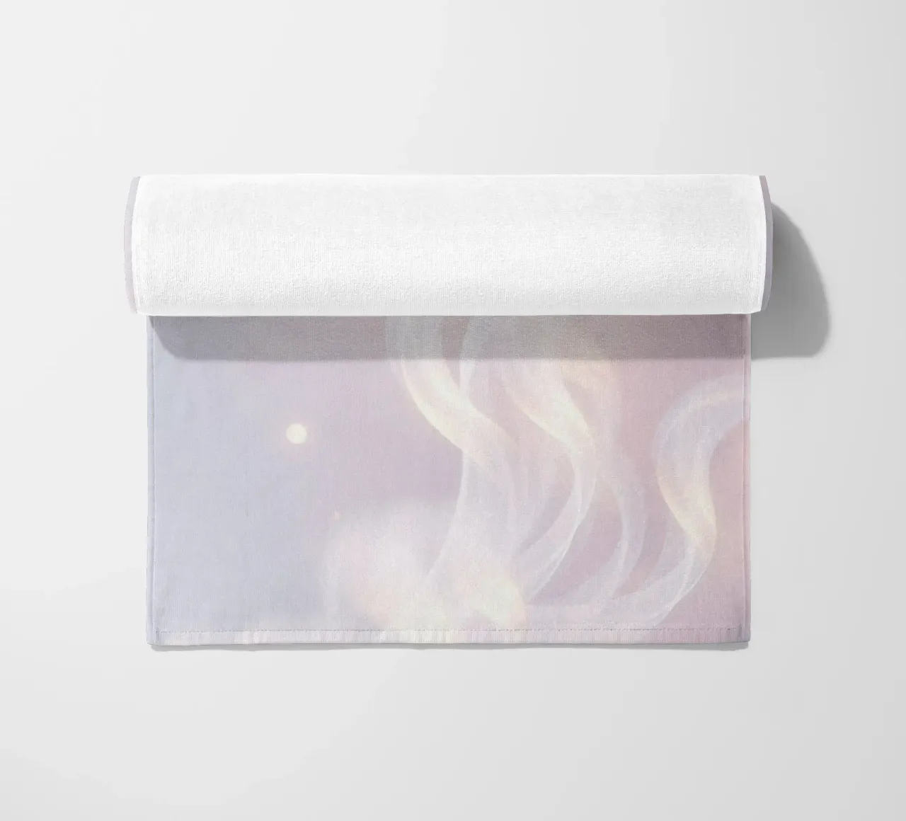 Soft abstract background with wispy textures gentle color beach towel by DesignDoodle