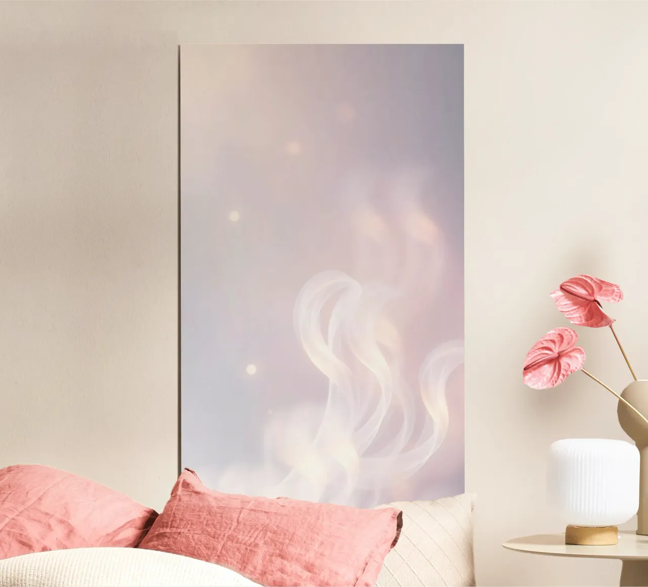 Soft abstract background with wispy textures gentle color hahnemühle by DesignDoodle