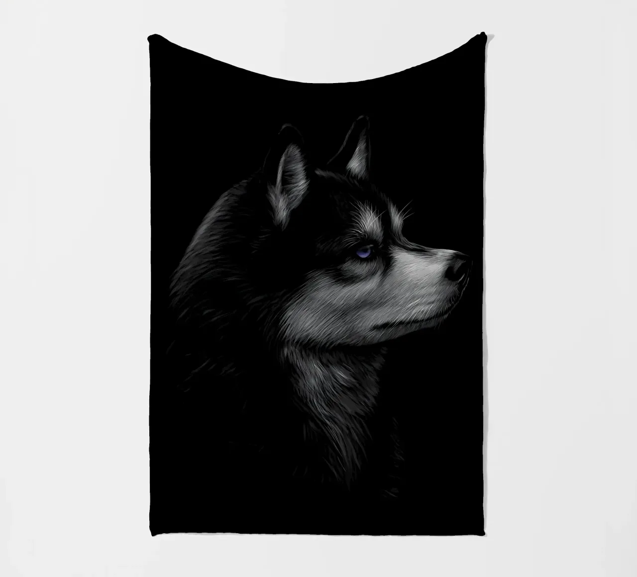 Husky siberiano coperta in pile da Delaplane