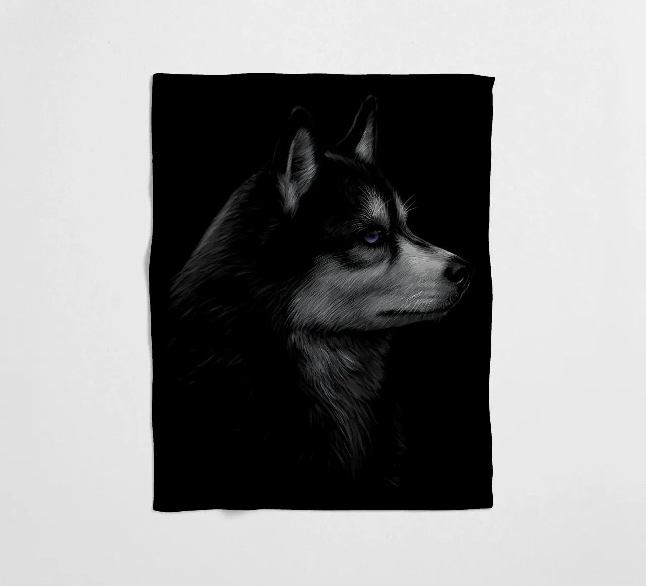Husky siberiano coperta in pile da Delaplane