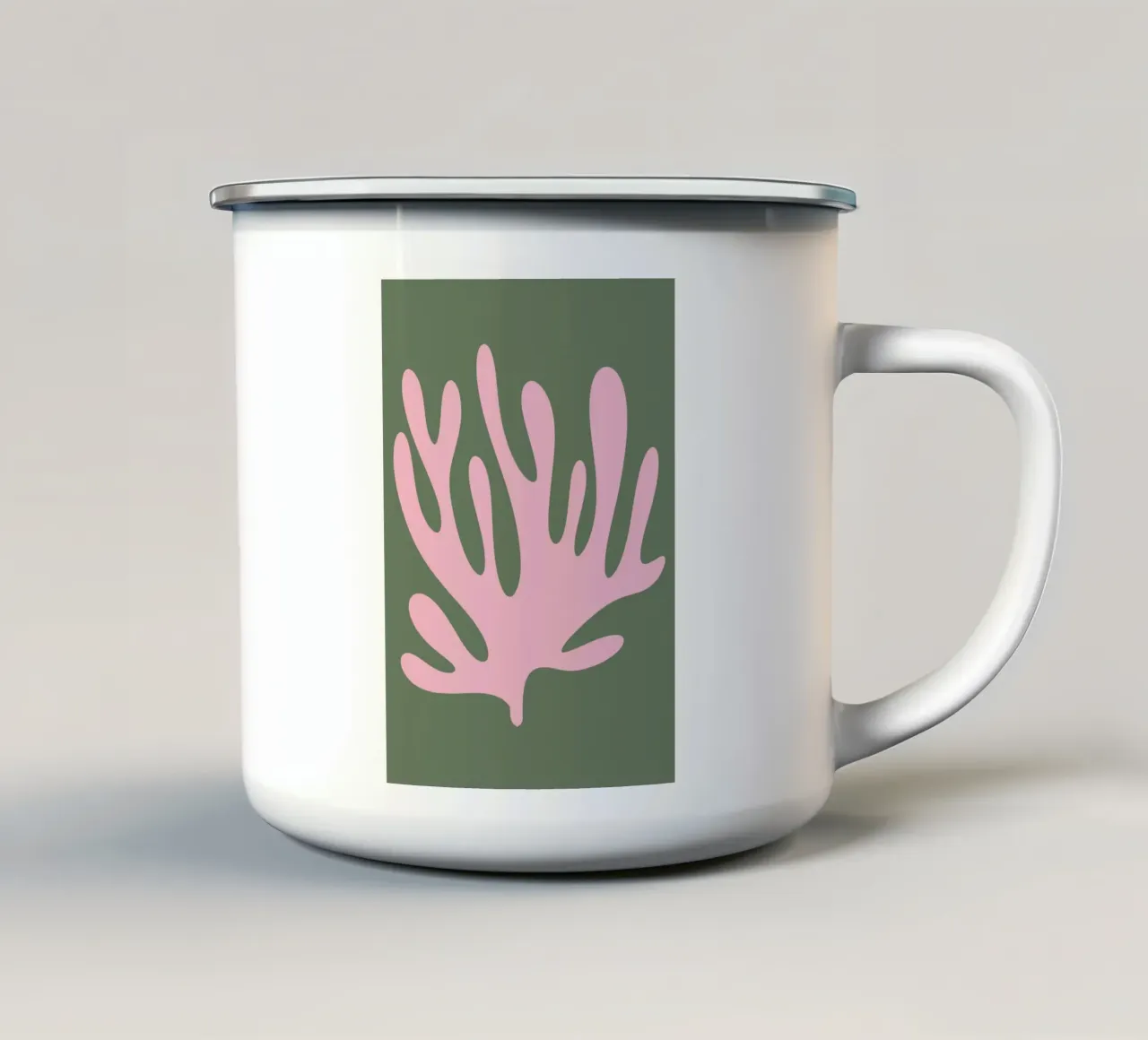 Abstracte Matisse-afdruk emaille mok van pdigitalprints