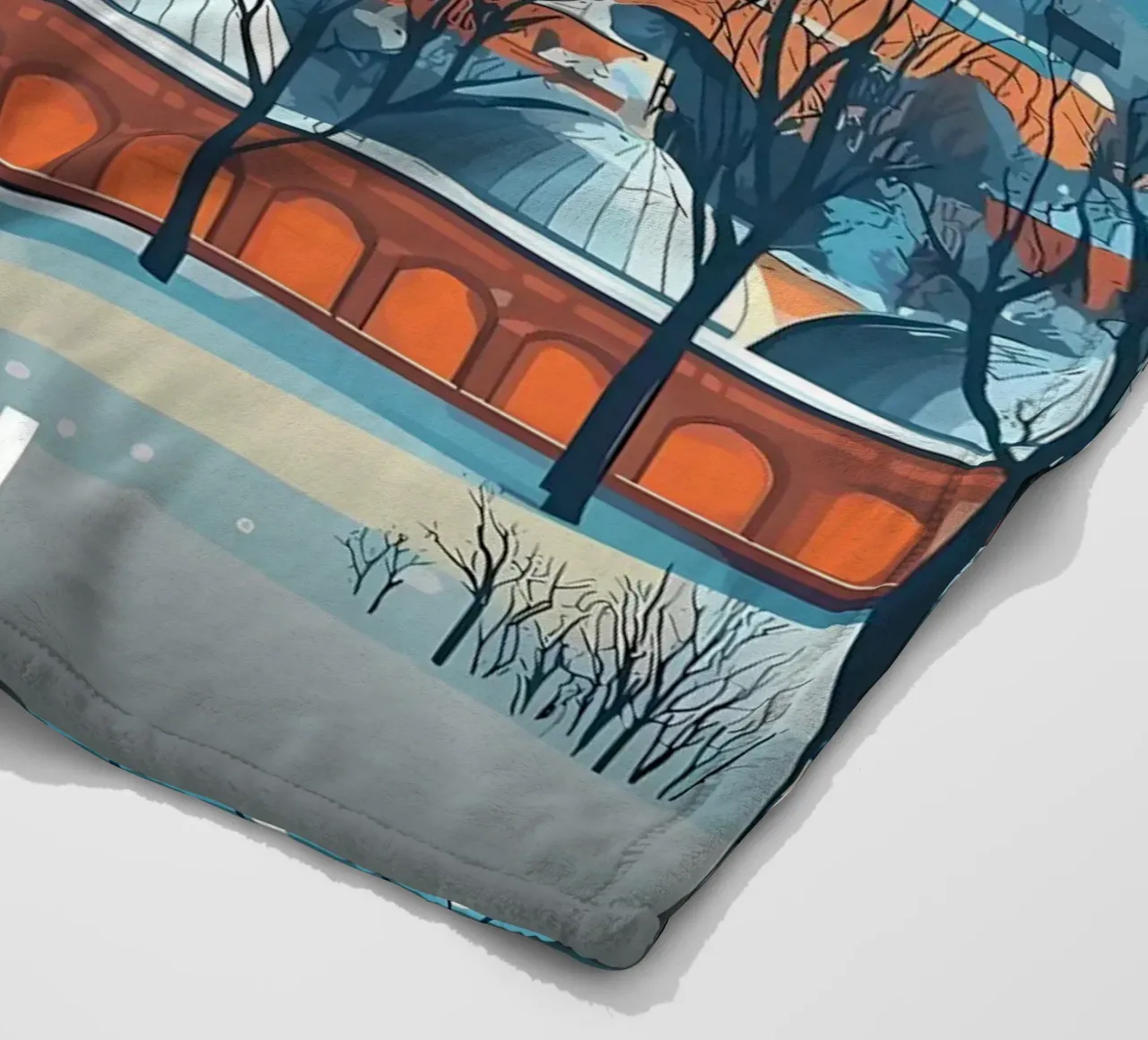 Moschea di Istanbul in inverno coperta in pile da Ginnery