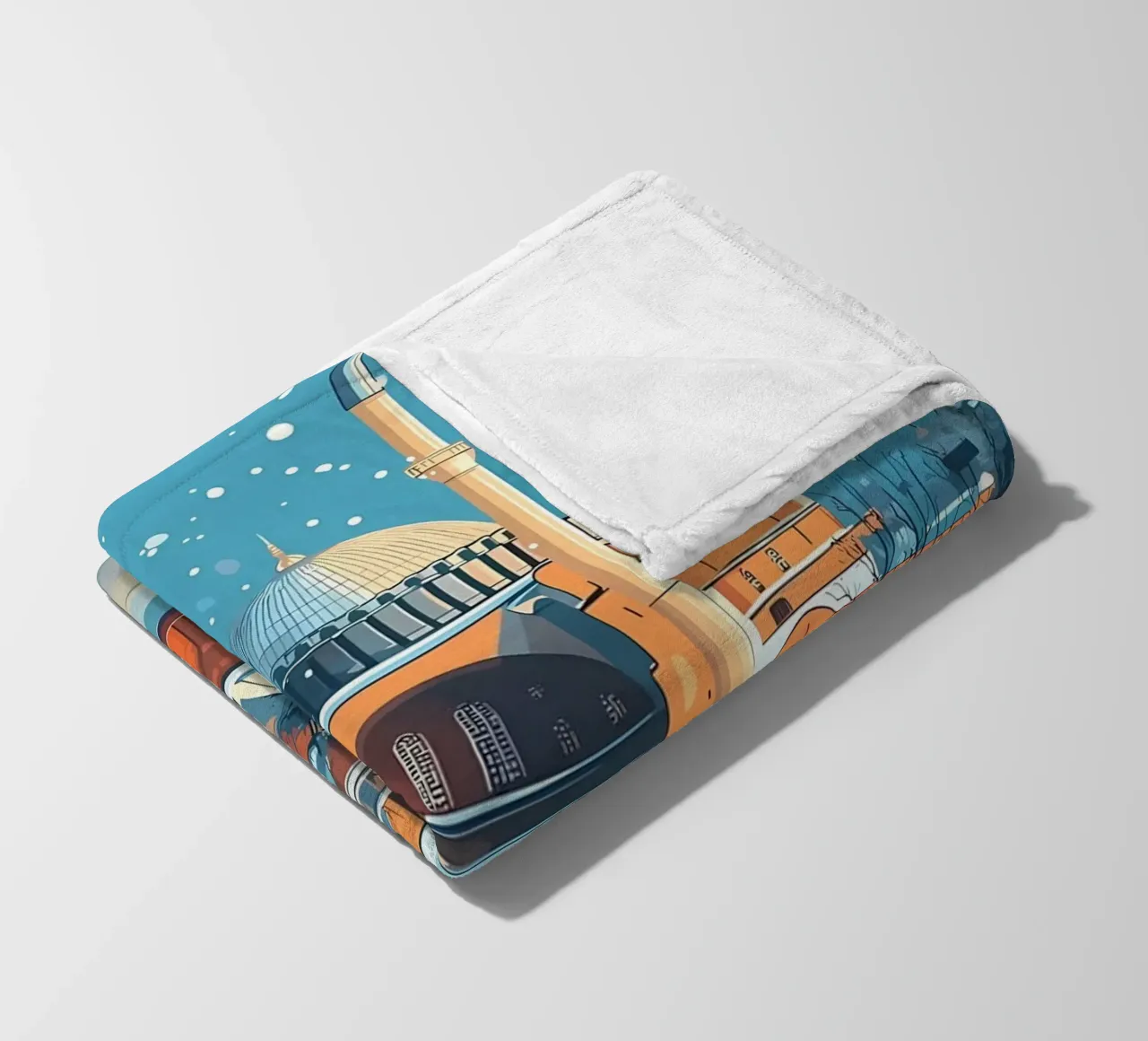 Moschea di Istanbul in inverno coperta in pile da Ginnery
