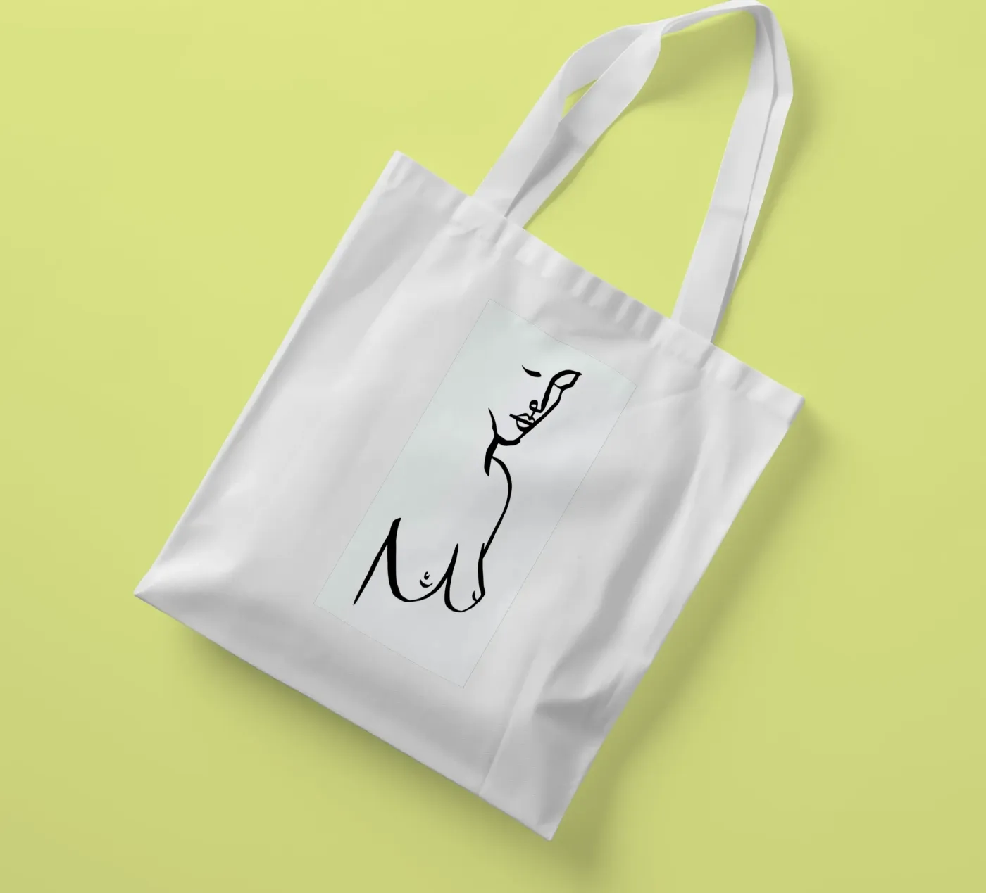 Bust borsa in juta da Ninhol