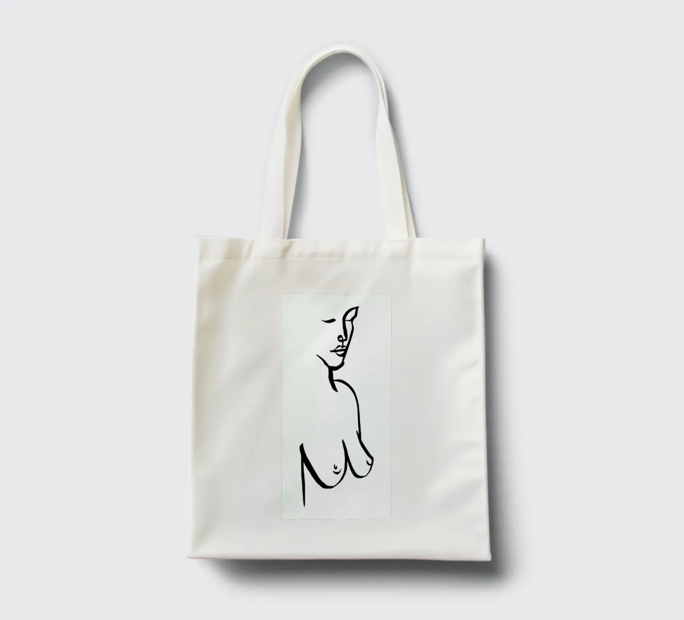 Bust borsa in juta da Ninhol