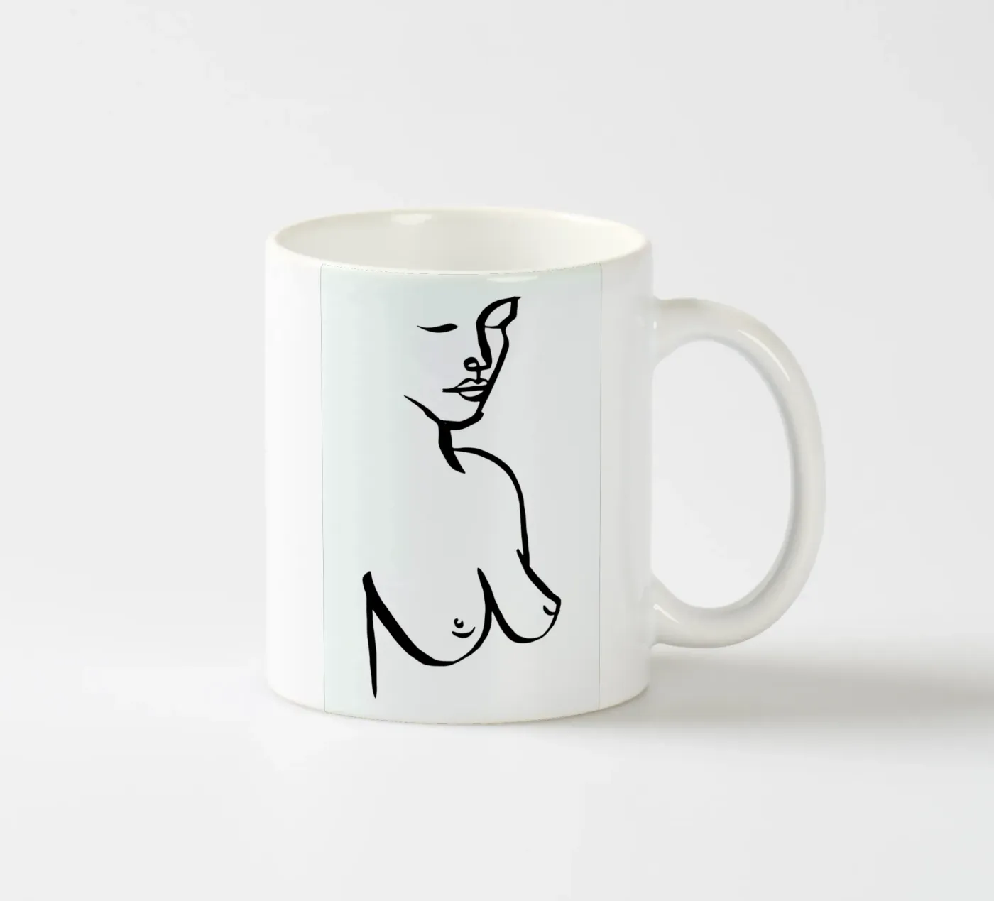 Bust ceramic mug by Ninhol