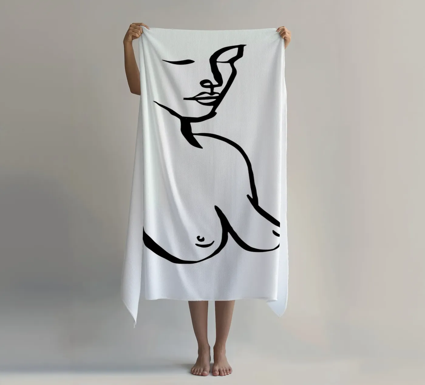 Bust serviette de plage de Ninhol