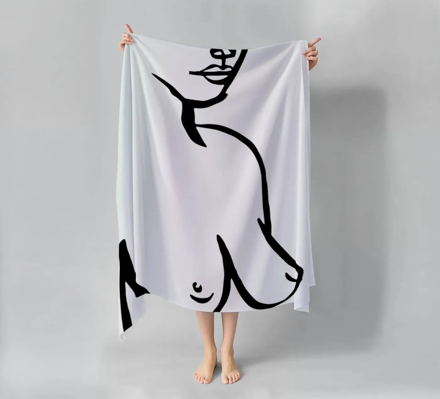 Bust serviette de plage de Ninhol