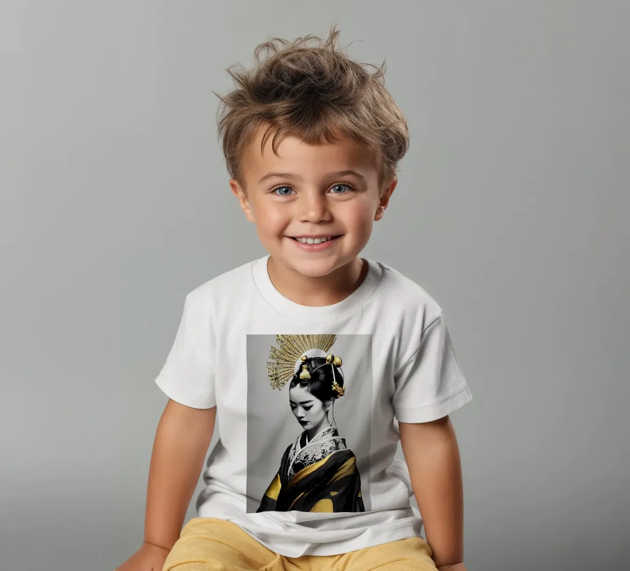 Geisha Samurai femmina t-shirt bambini da Mikesell