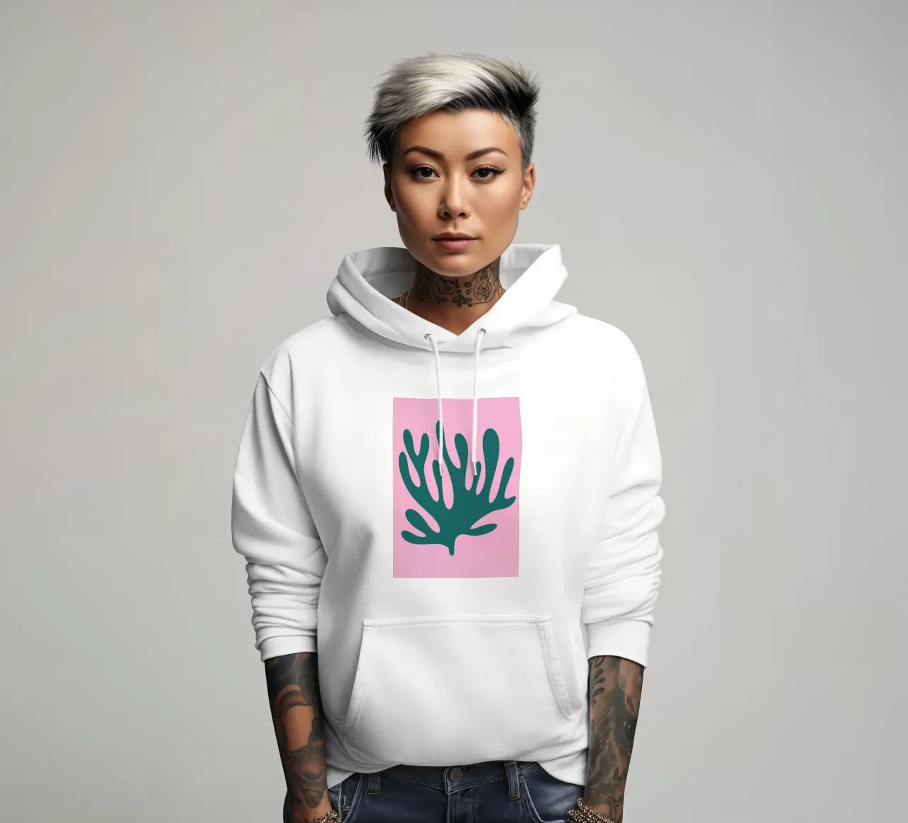 Impresión abstracta de Matisse sudadera con capucha de pdigitalprints