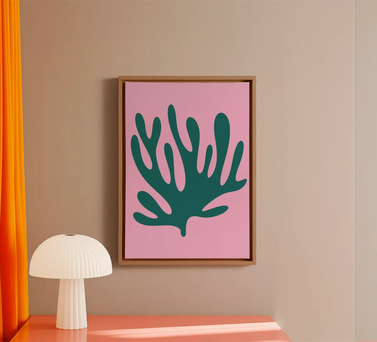 Abstracte Matisse-afdruk canvas met Baklijst van pdigitalprints
