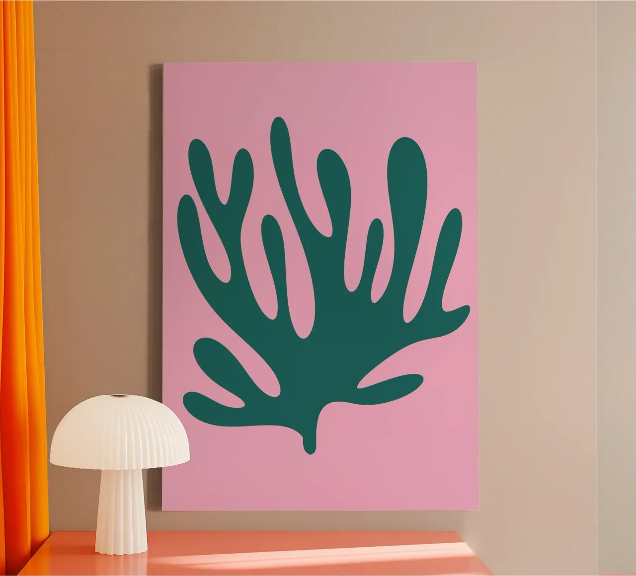 Abstracte Matisse-afdruk canvas met Baklijst van pdigitalprints