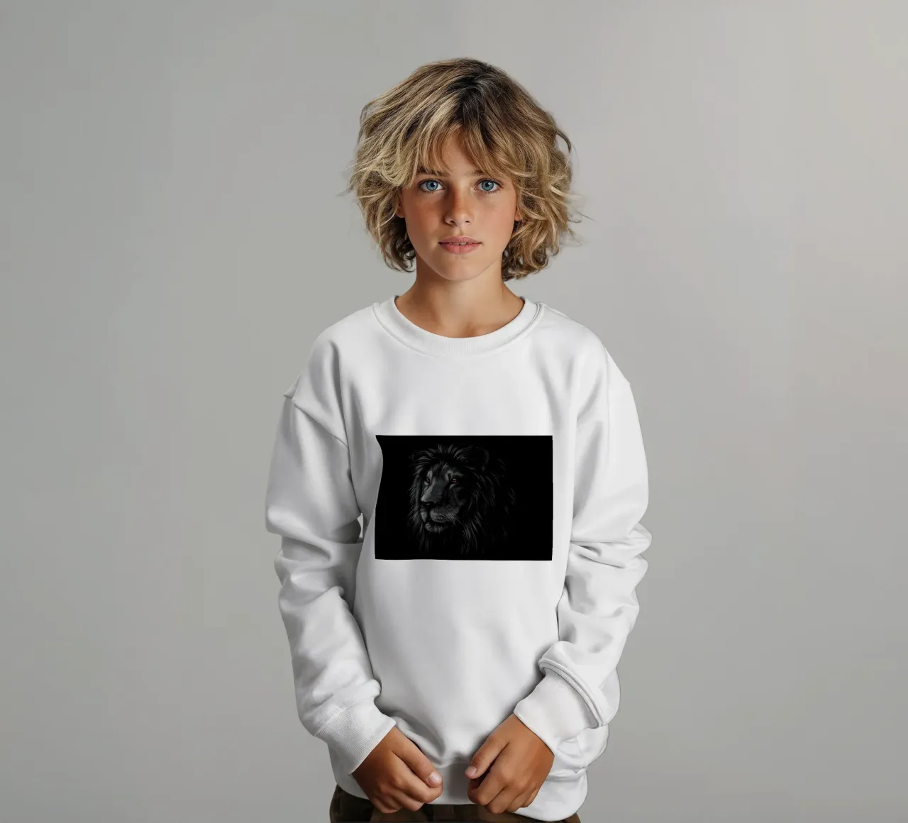 Leone felpa bambino da Delaplane