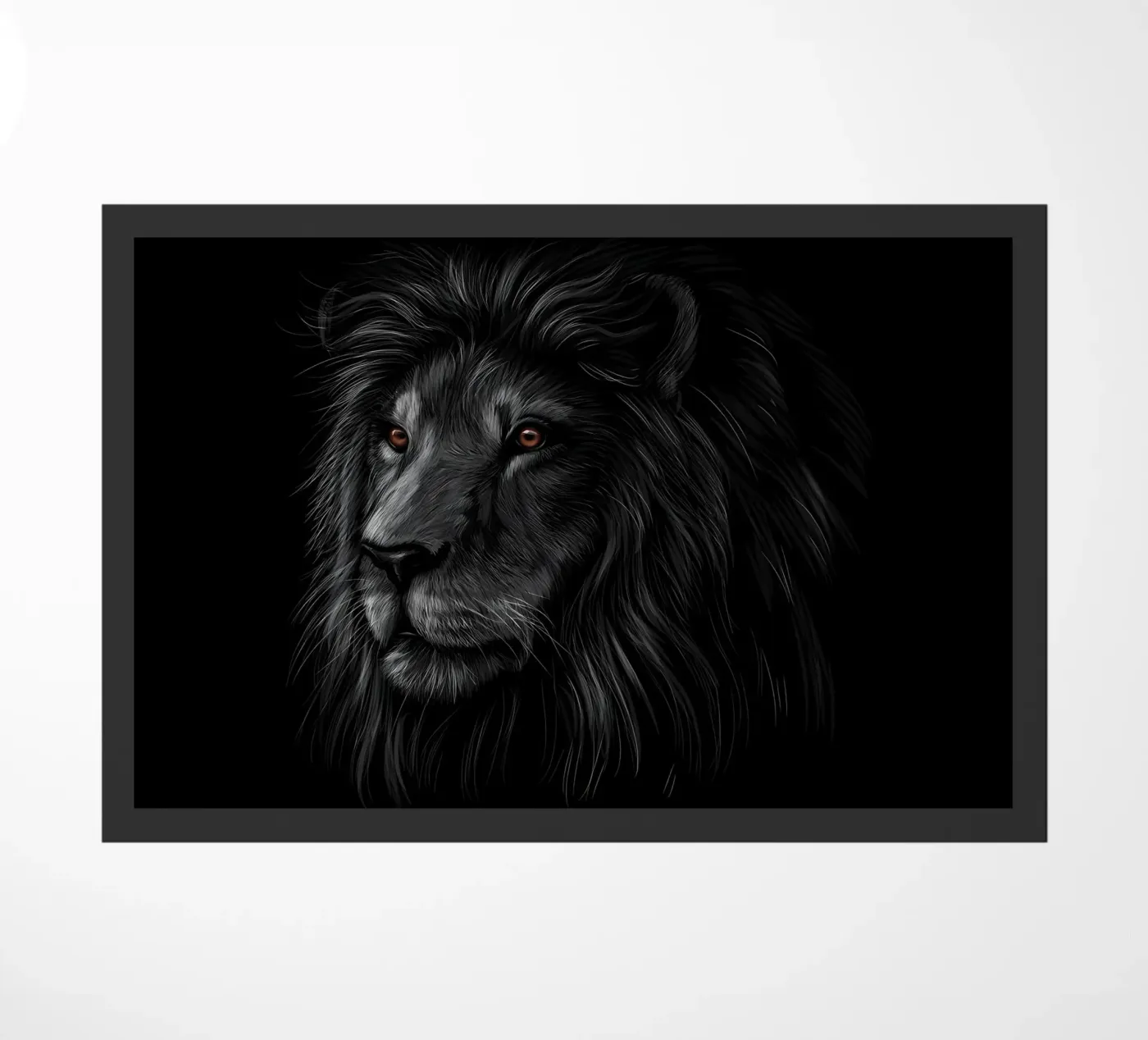 Lion doormat by Delaplane