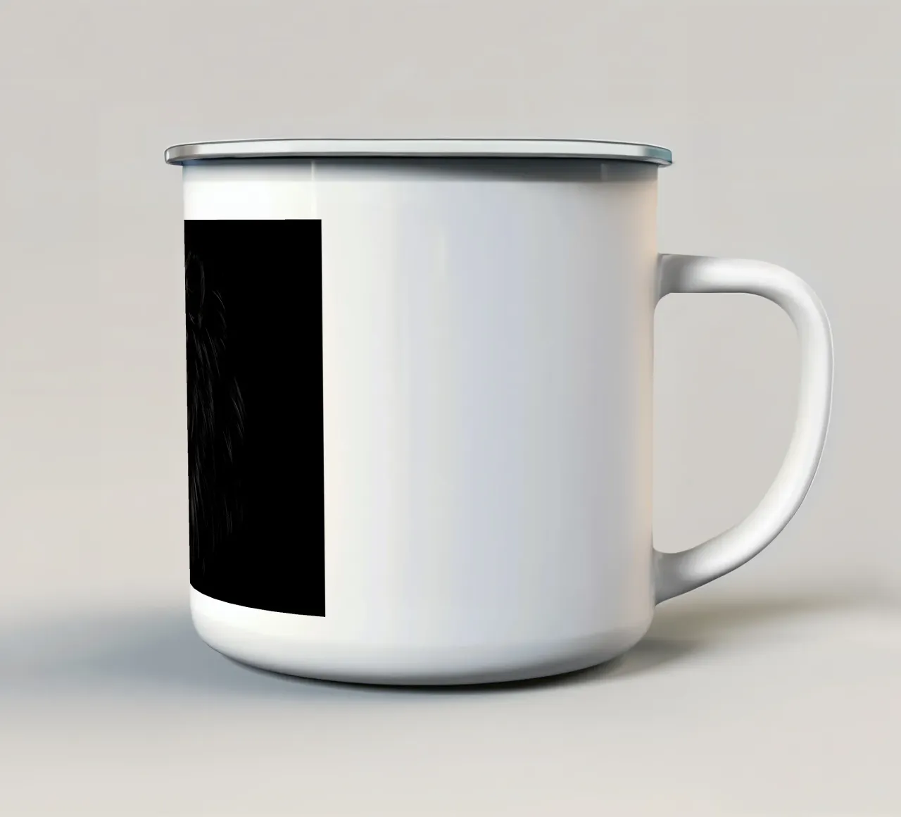 Leone tazza in smalto da Delaplane