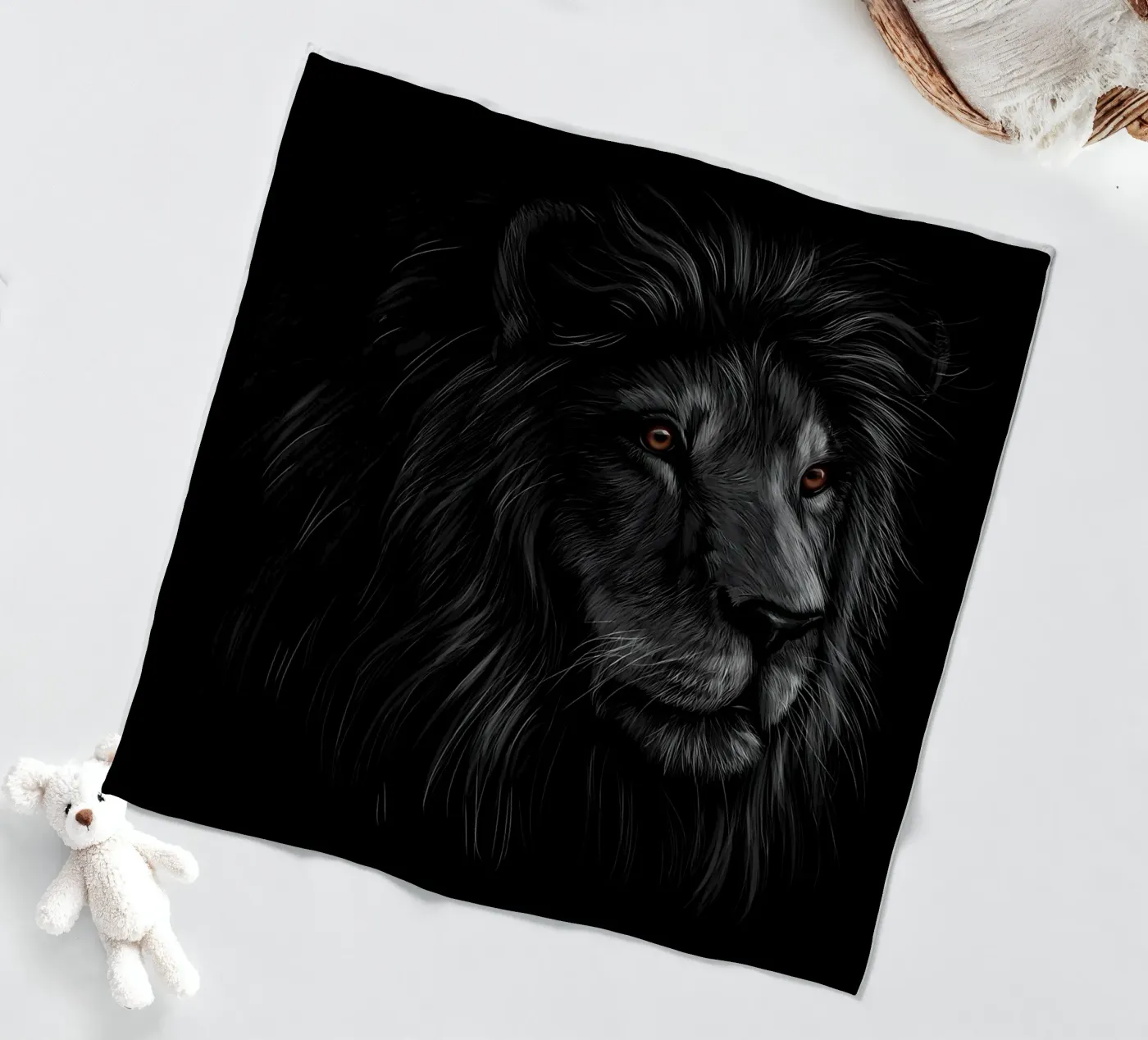 Lion Fleecedecke von Delaplane