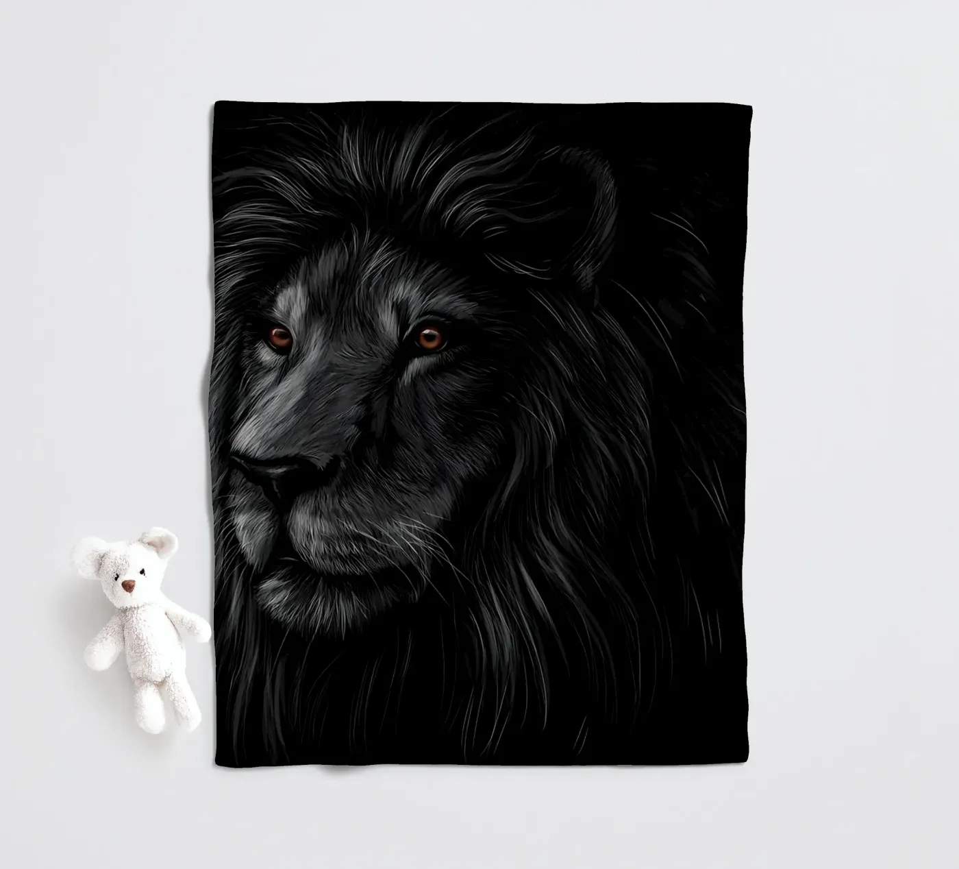 Lion Fleecedecke von Delaplane
