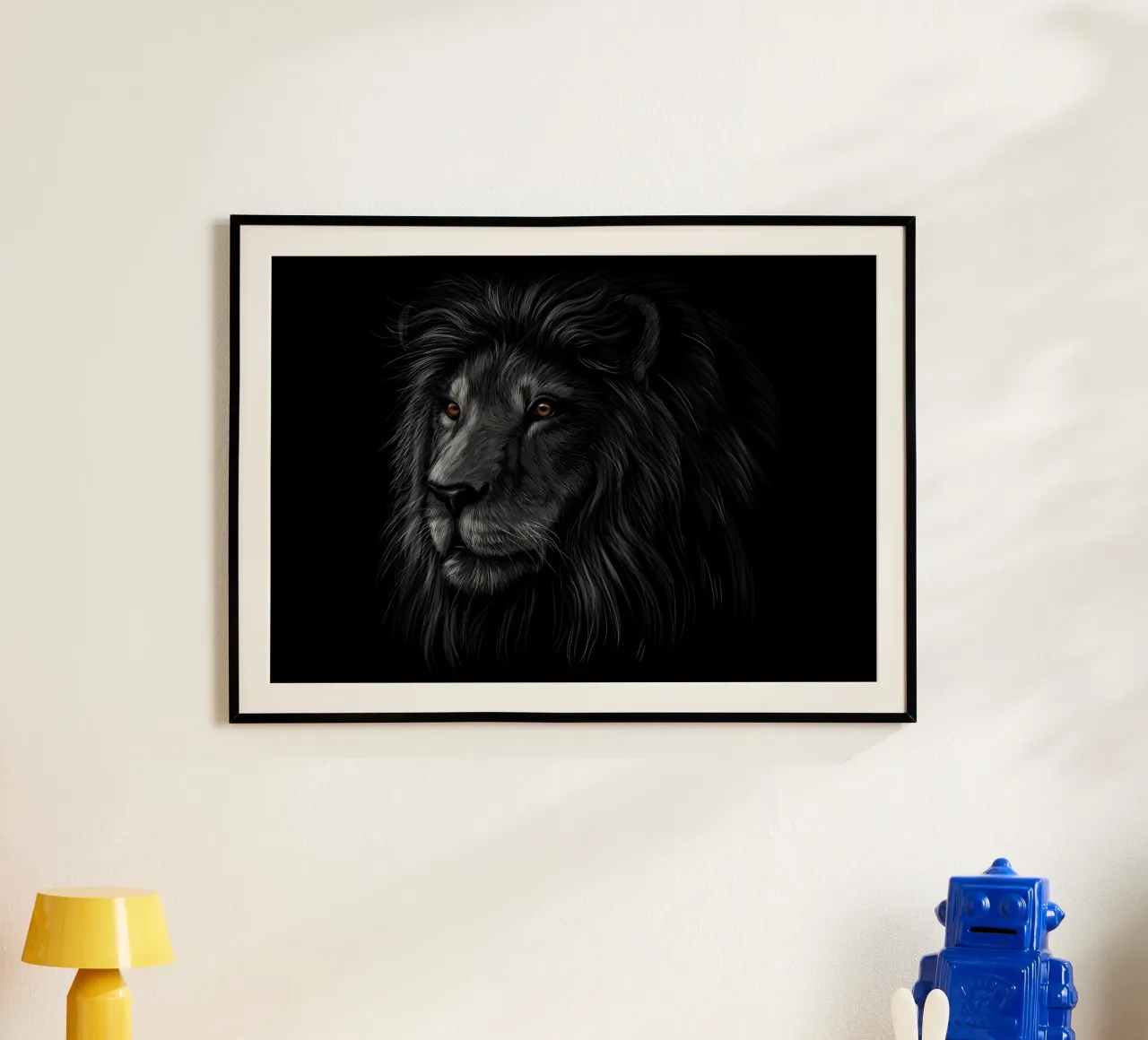 Lion poster by Delaplane