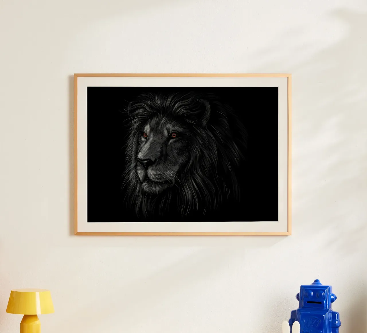 Lion poster by Delaplane