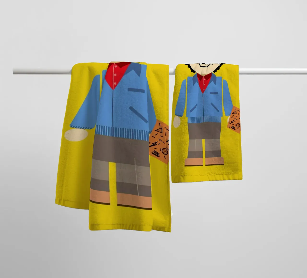 Ross Geller Toy asciugamano da bagno da Rafa Gomes