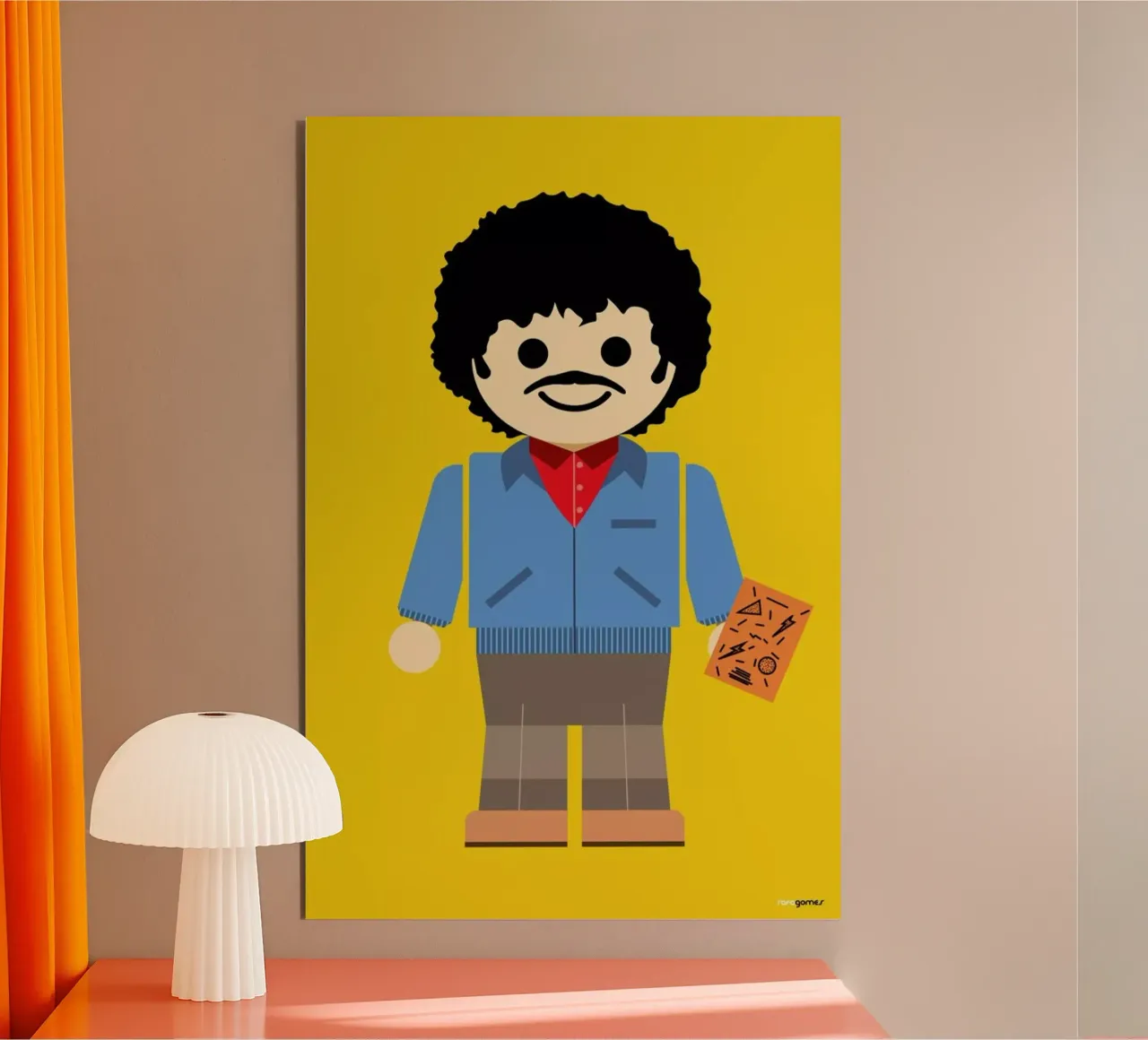 Ross Geller Toy alluminio dibond da Rafa Gomes