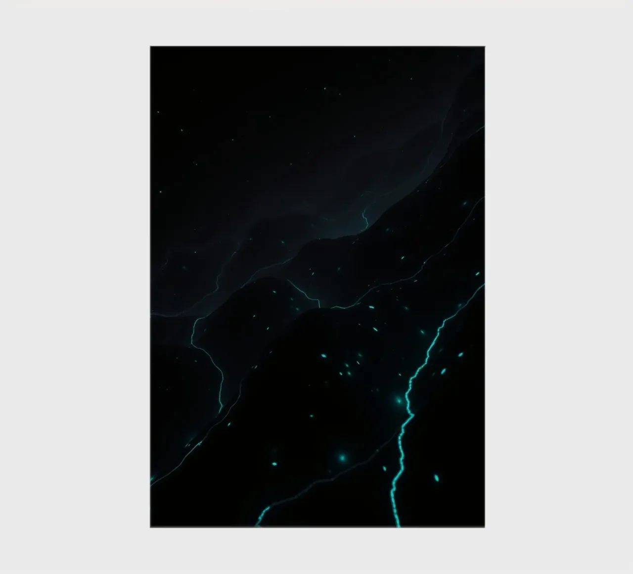 a stunning abstract design and glowing elements notebook by DesignDoodle