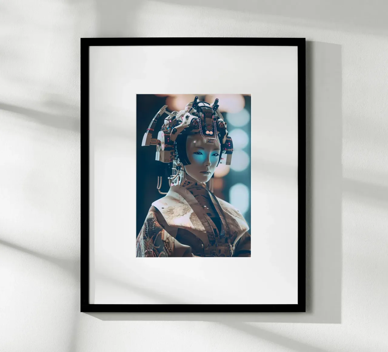 Geisha Samurai Female hahnemühle by Mikesell
