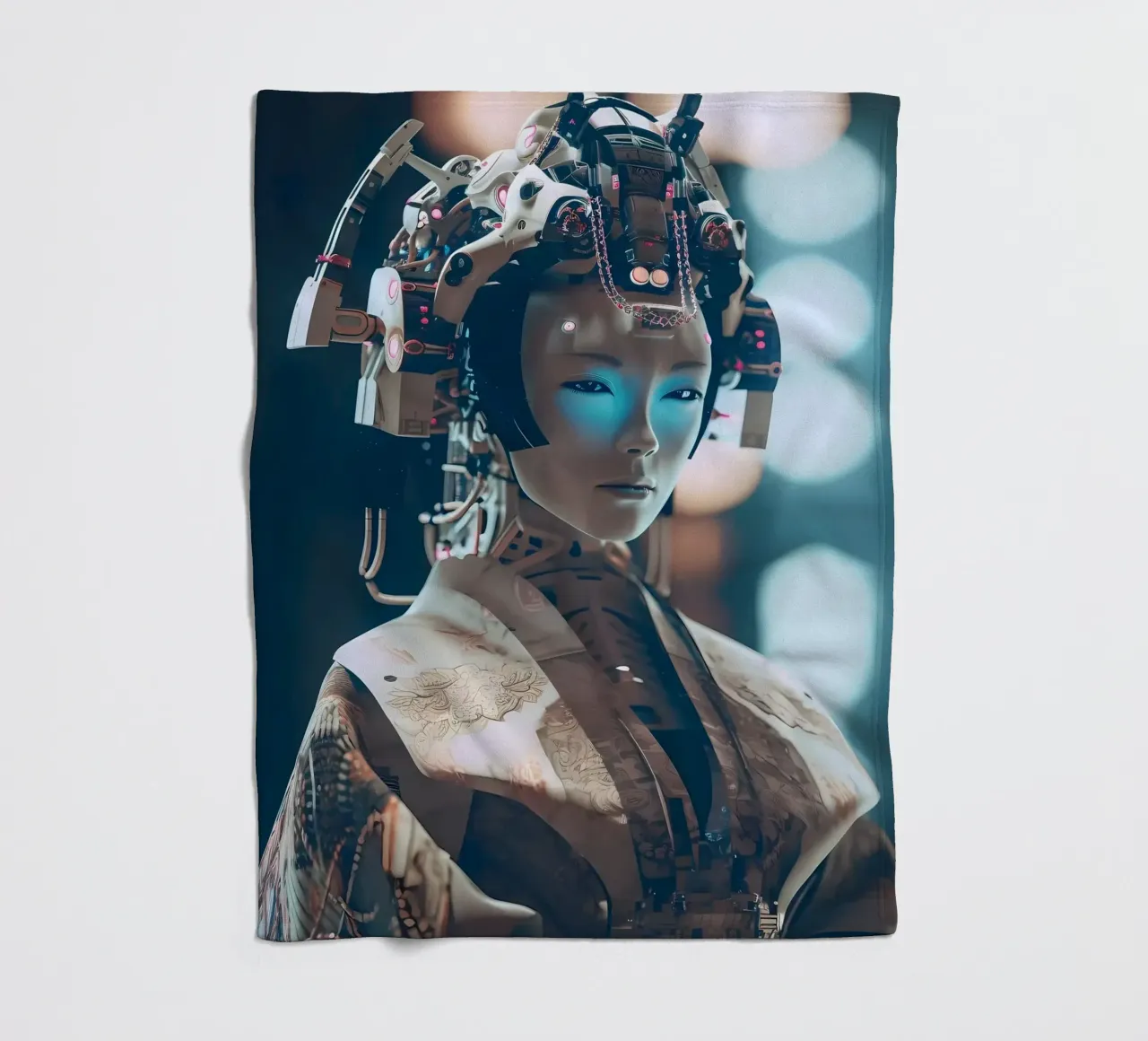 Geisha Samurai femmina coperta in pile da Mikesell