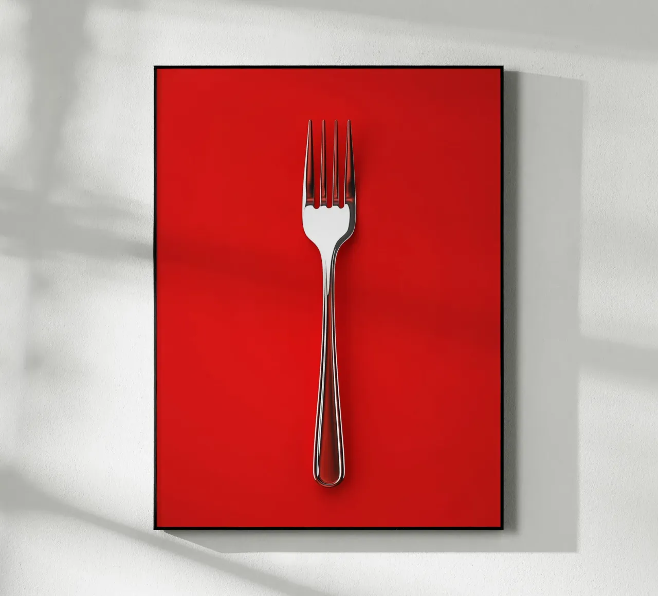 Forchetta moderna in argento plexiglass da Spice & Style